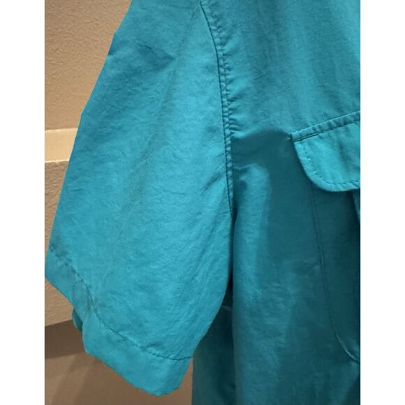 Columbia PFG Shirt Women's Teal Green Short Sleeve Vented Fishing Hiking Size L - Picture 7 of 10
